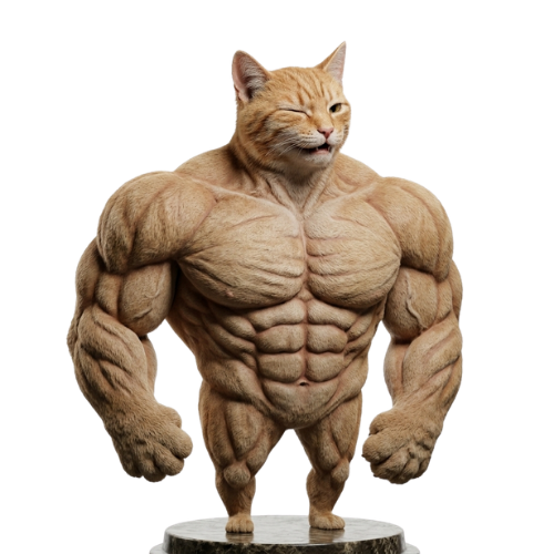 Buff Cat, the unofficial mascot of Robinhood